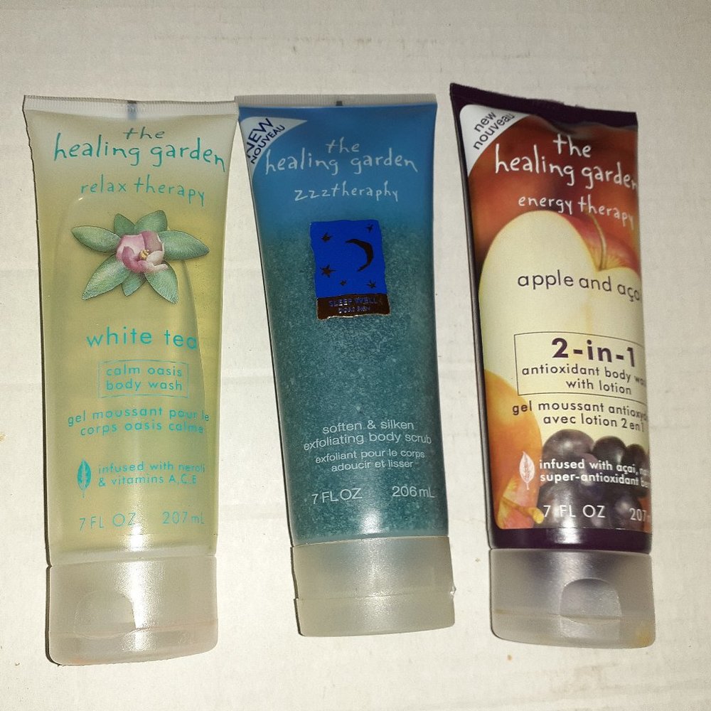 SOLD!!! The Healing Garden Set of 3 Body Wash